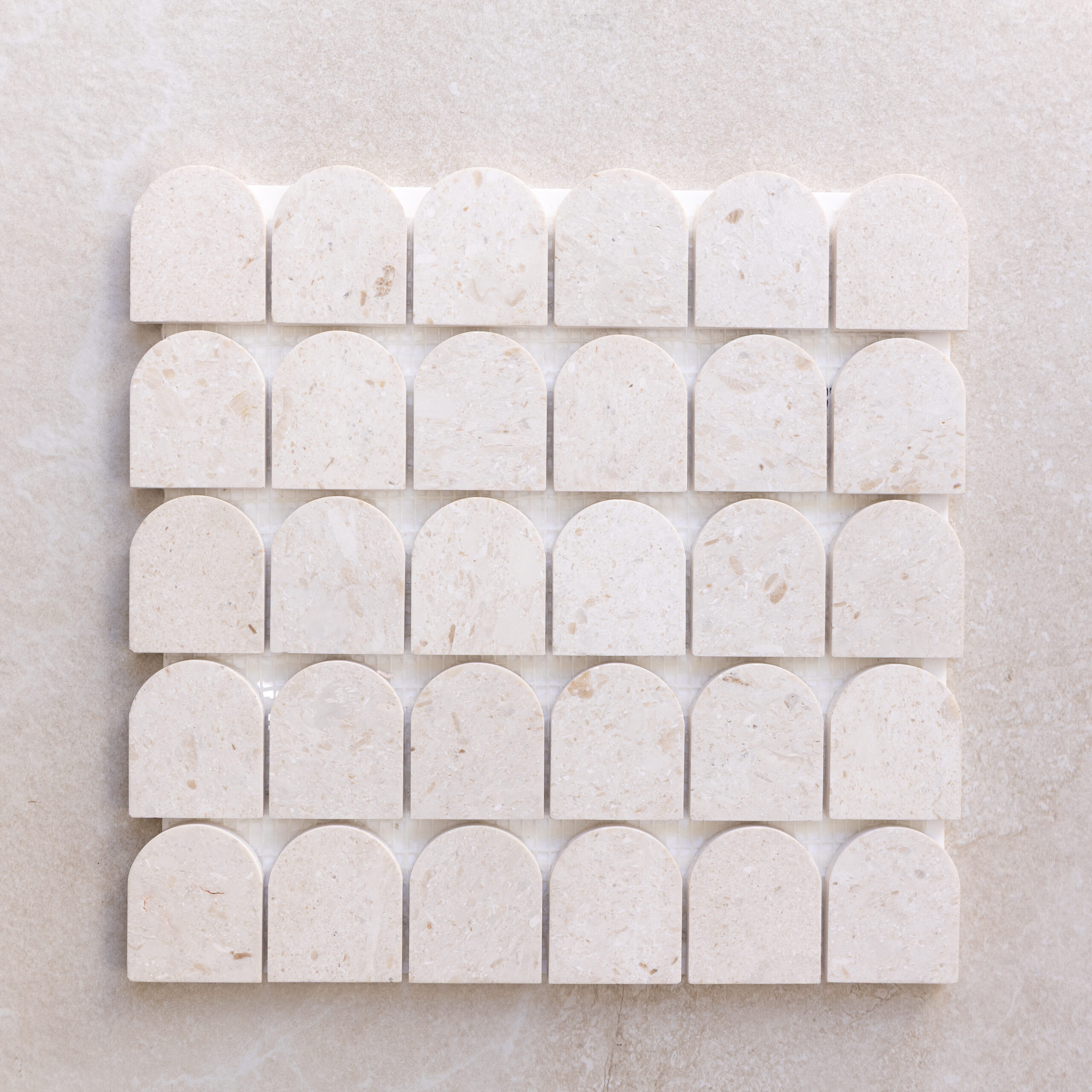 Limestone Marble Arch tile sample