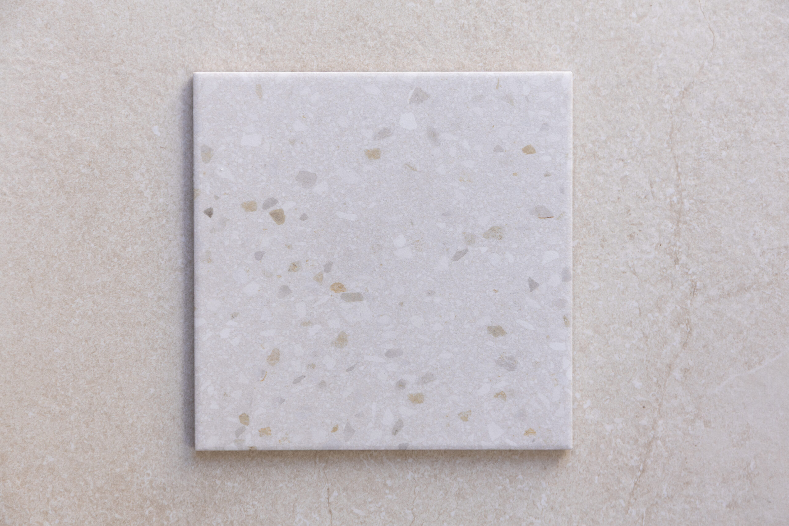 Terrazzo Bianco tile sample