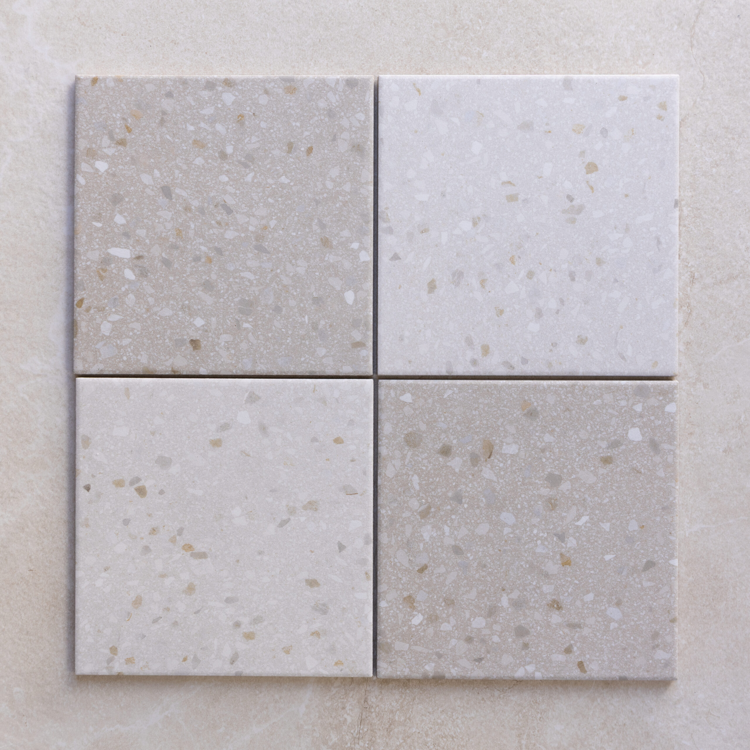 Terrazzo Pearla installed