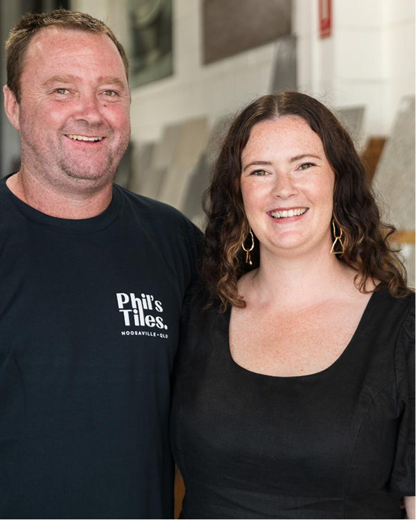 Inside the Phil's Tiles showroom in Noosaville