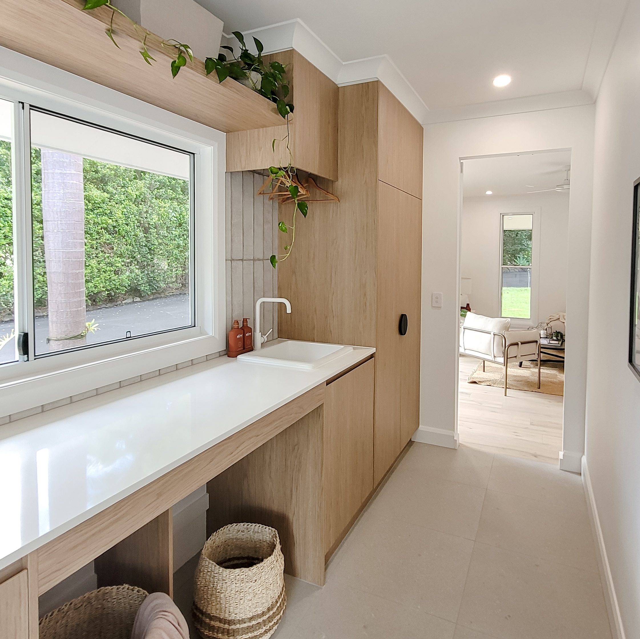 Walk-in shower detail in the Doonan ensuite